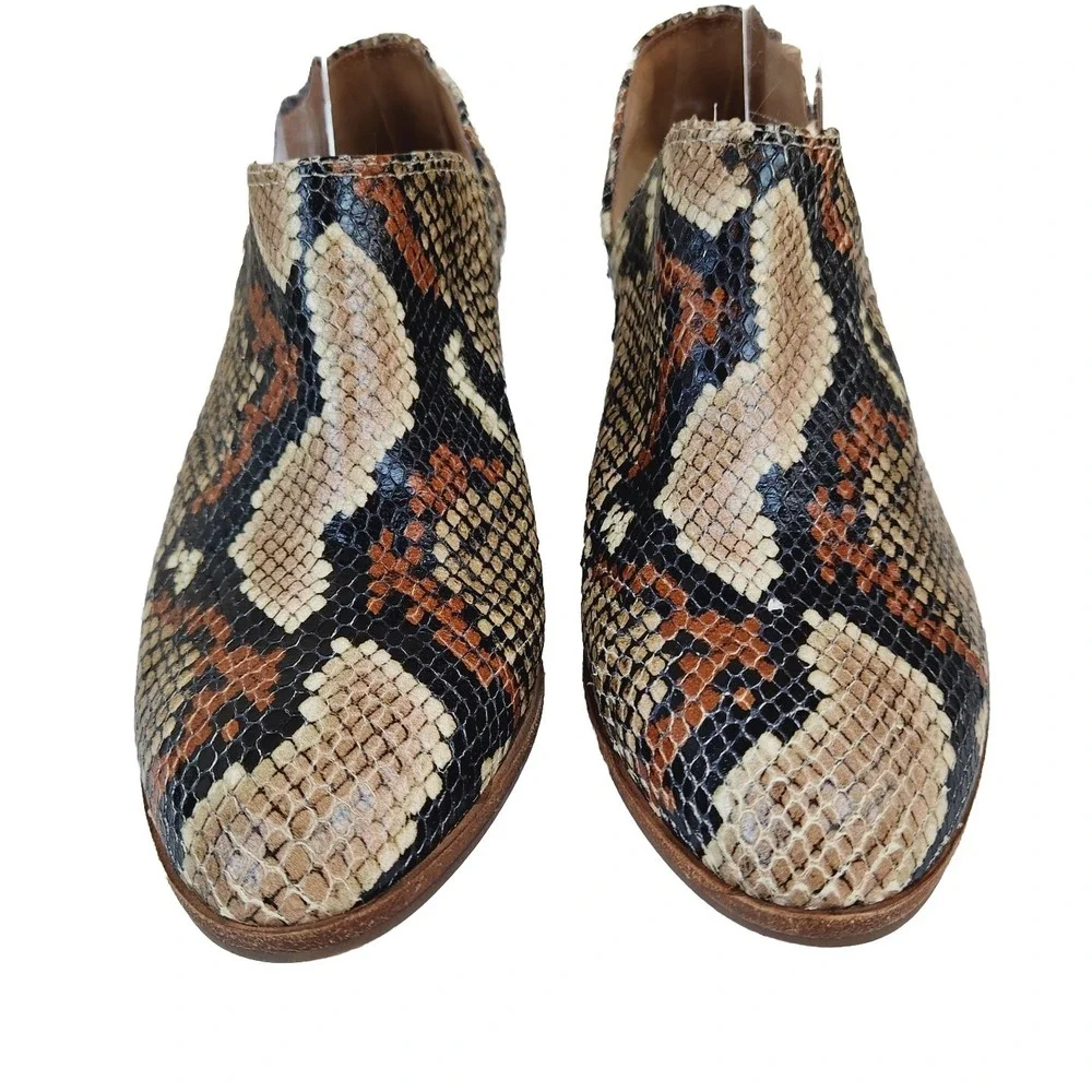 Madewell Womens Gloria Snake Embossed Leather Bootie Size US 8 Shoes Boot AH737 - Picture 5 of 16